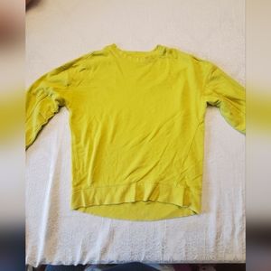 Yellow crop long sleeve